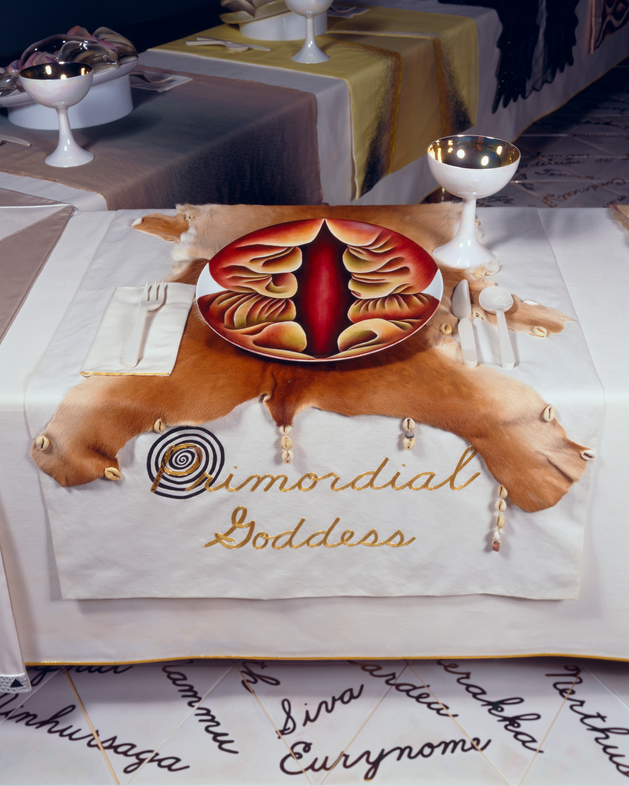 The Dinner Party Judy Chicago
 Selected work Judy Chicago