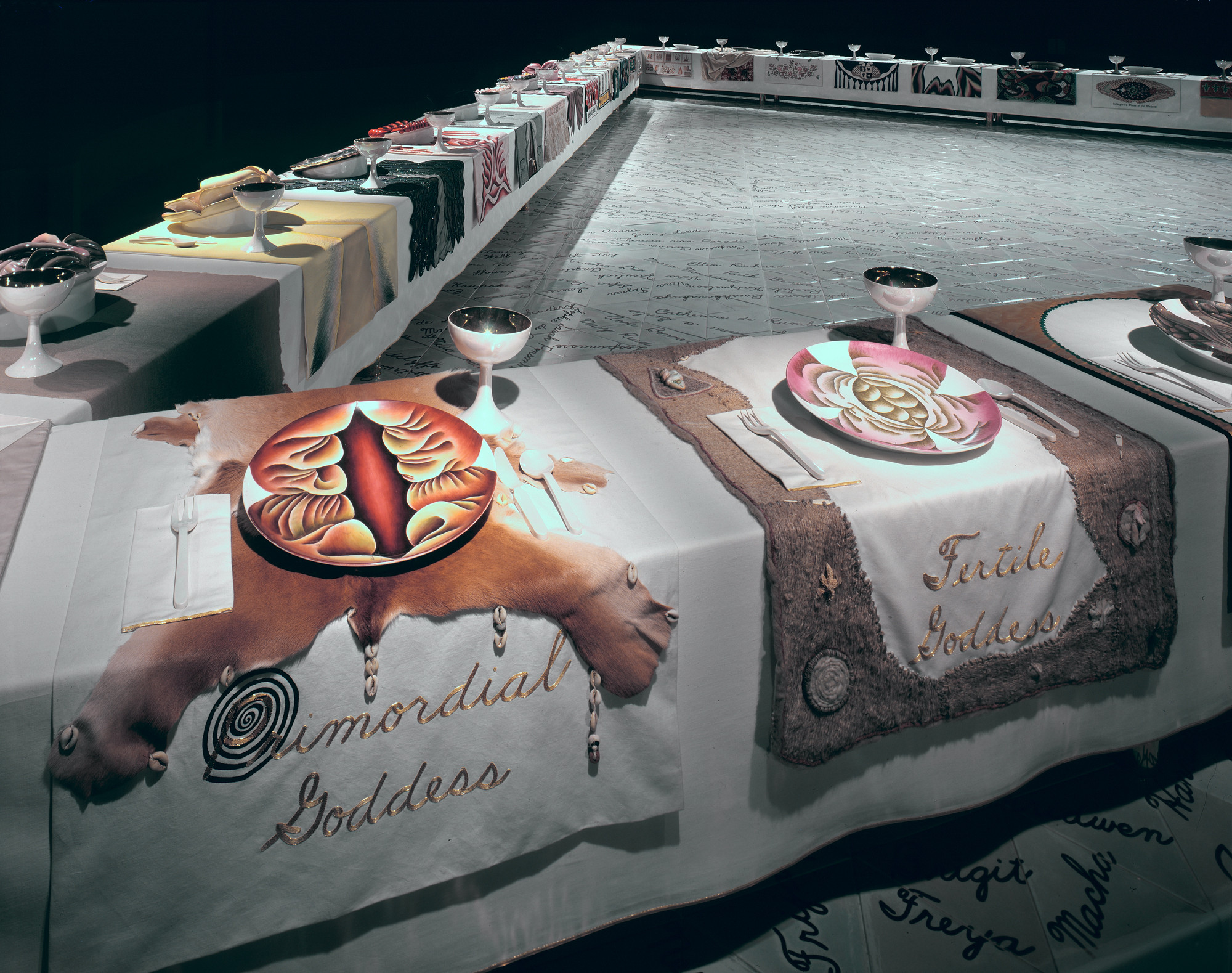 The Dinner Party Judy Chicago
 Selected work Judy Chicago