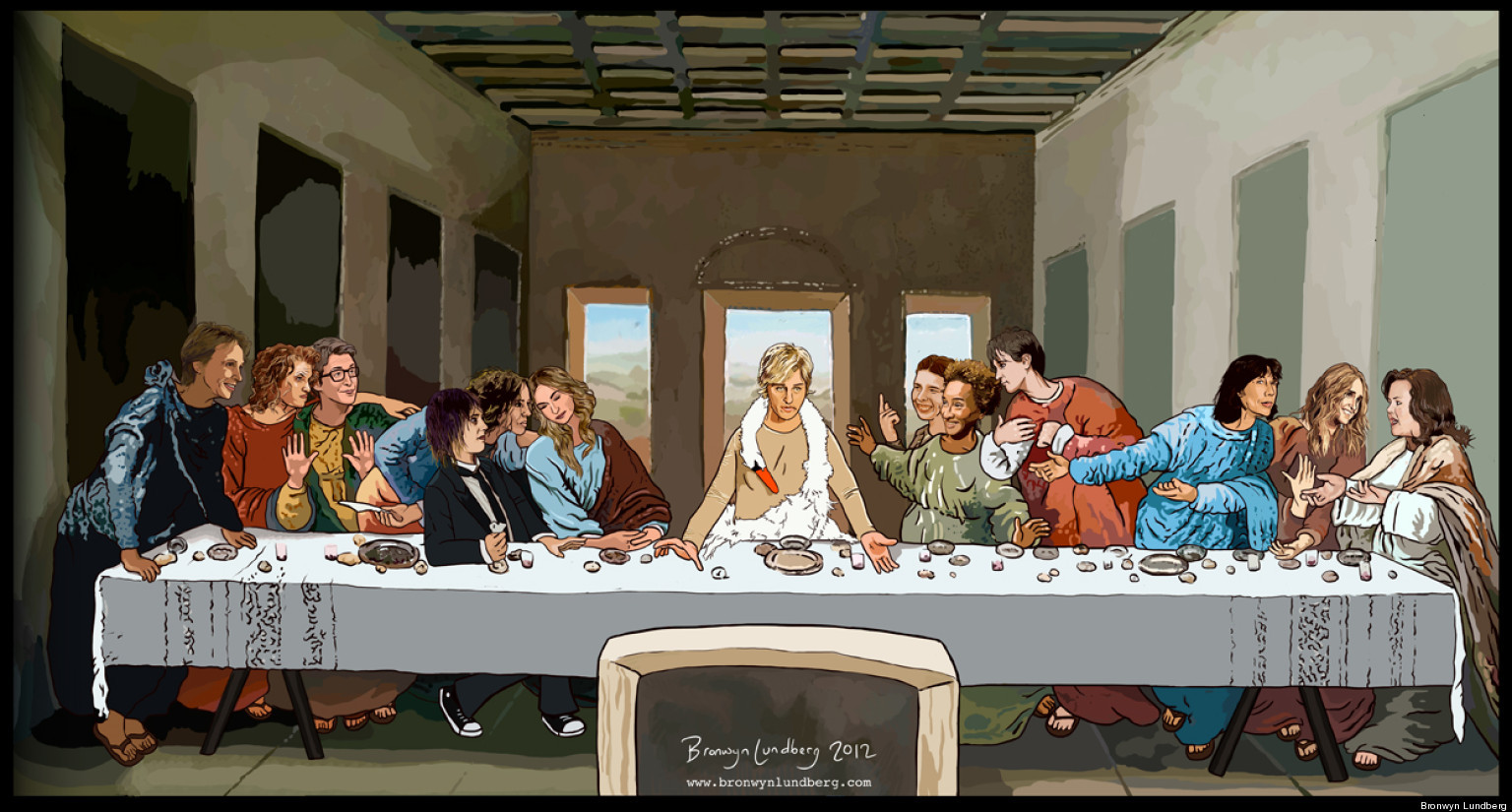 The Last Dinner
 Bronwyn Lundberg s Lesbian The Last Supper Painting