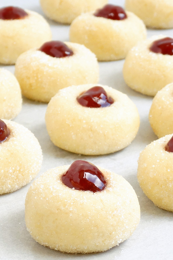 Thumbprint Jam Cookies
 Grandma s Perfect Jam Thumbprint Cookies Wicked Good Kitchen