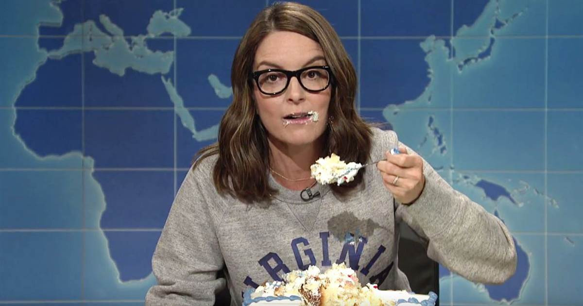 Tina Fey Sheet Cake
 Tina Fey an SNL and UVA Alum Urges Protesting With