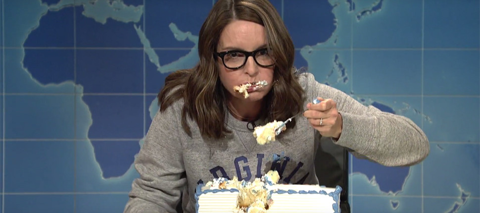 Tina Fey Sheet Cake
 SNL s Tina Fey Mentions Standing Rock in Sheet Cake Skit