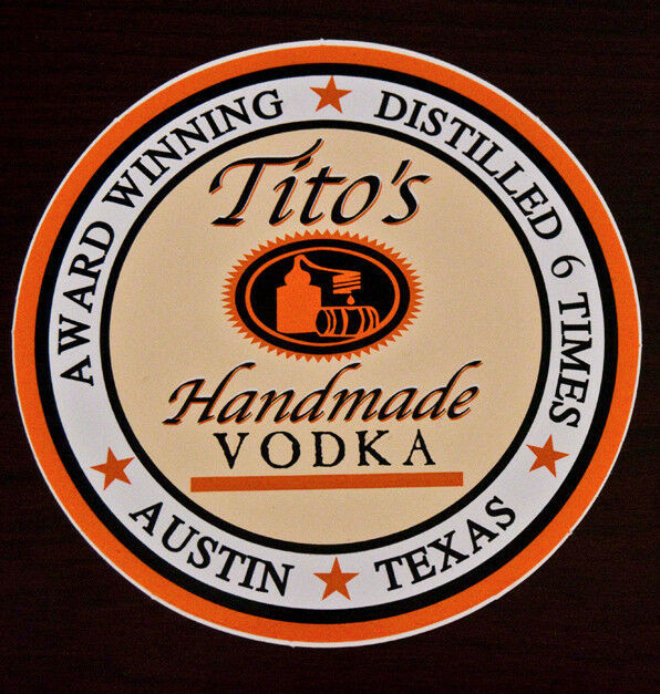 Tito'S Vodka Drinks
 Tito s Handmade Vodka Collector s Bumper Sticker NEW