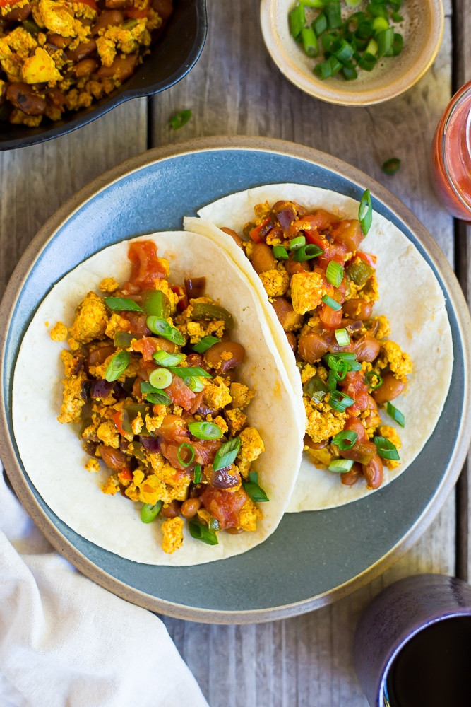 Tofu Breakfast Recipes
 Southwest Tofu Scramble Breakfast Tacos