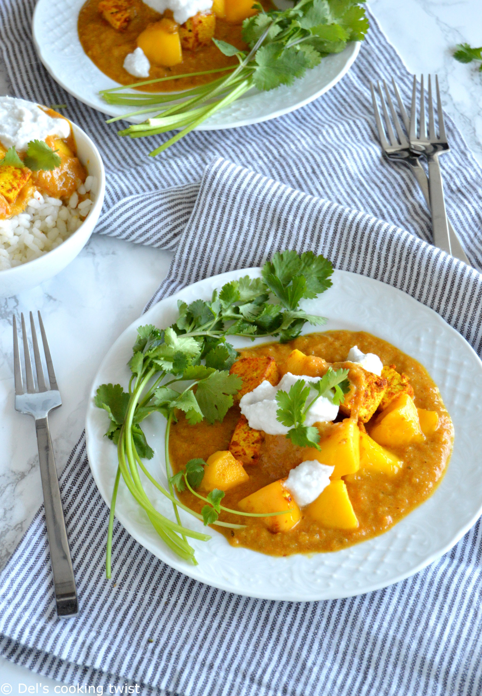 Tofu Curry Recipes
 Mango Curry Tofu Vegan Gluten Free — Del s cooking twist