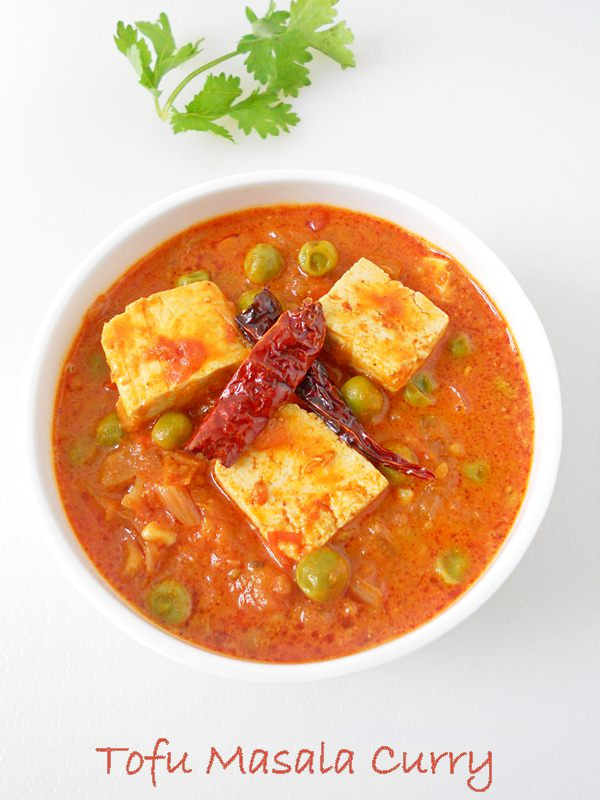 Tofu Curry Recipes
 Tofu Matar Masala Curry Recipe