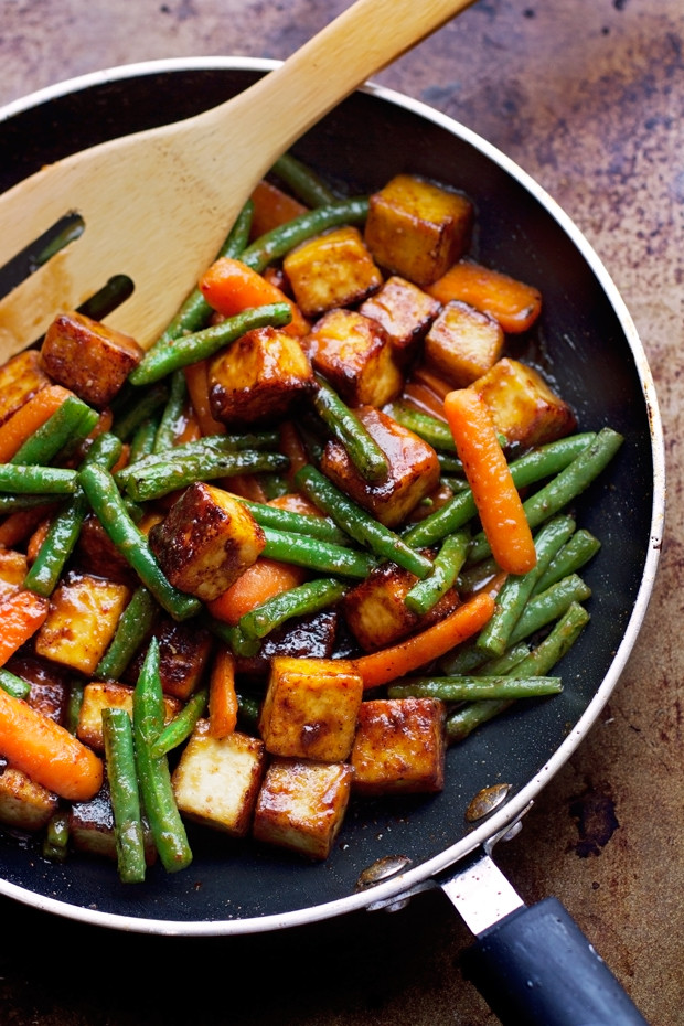 Tofu Stir Fry Recipes
 Sesame Ginger Tofu and Veggie Stir Fry Recipe