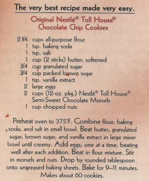 Toll House Cookies Recipe
 Aunt B Simply Living Original Nestle Toll House Chocolate