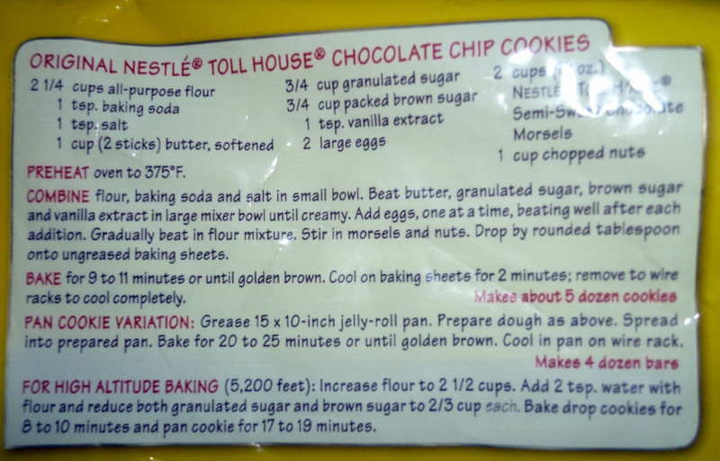 Toll House Cookies Recipe
 Original Nestle Toll House Chocolate Chip Cookies Recipes