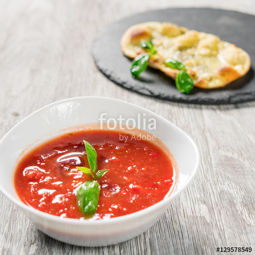 Tomato Based Soups
 "Spanish cold tomato based soup gazpacho " Stock photo and