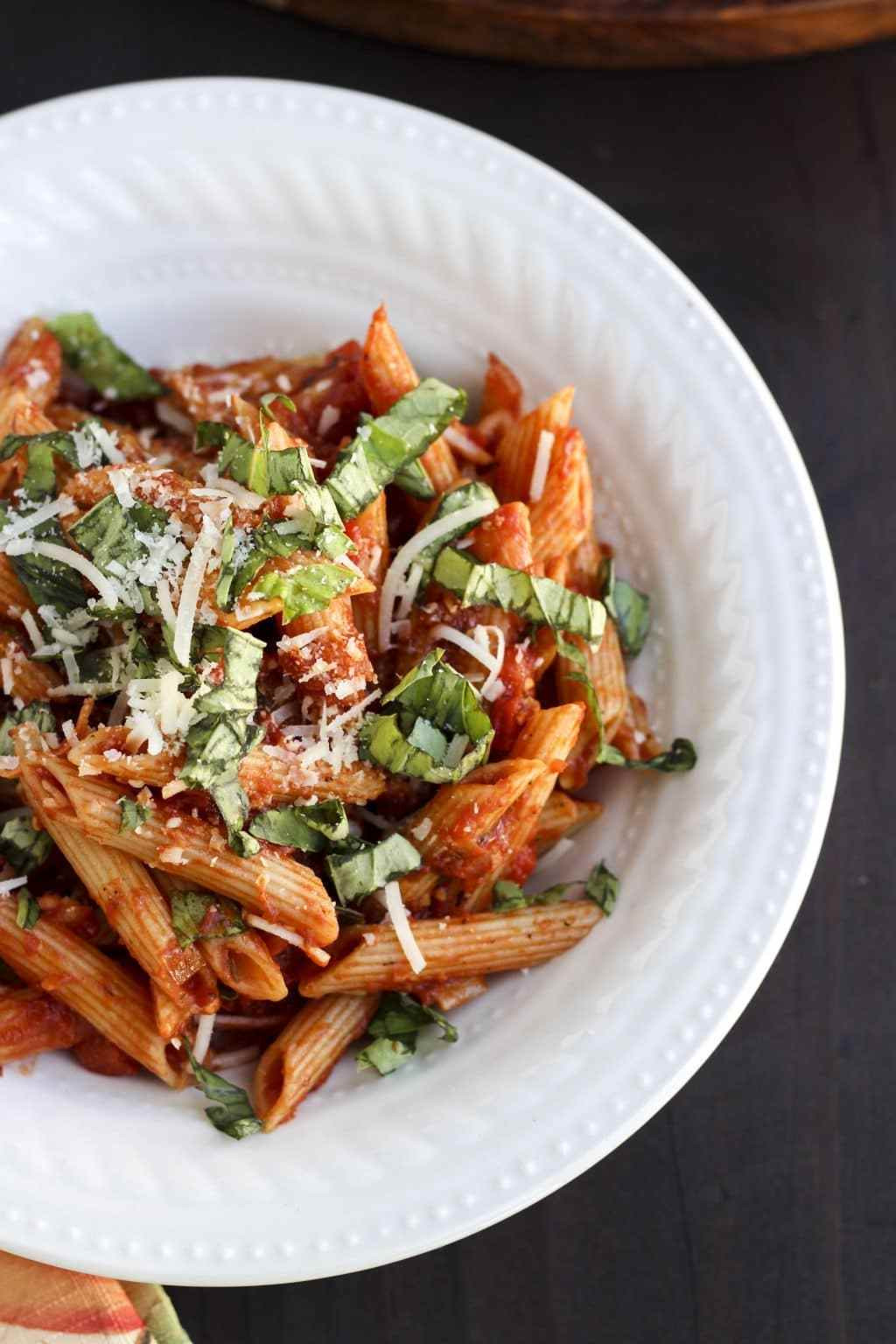 Tomato Basil Pasta
 e Pot Red Pepper Tomato Basil Pasta