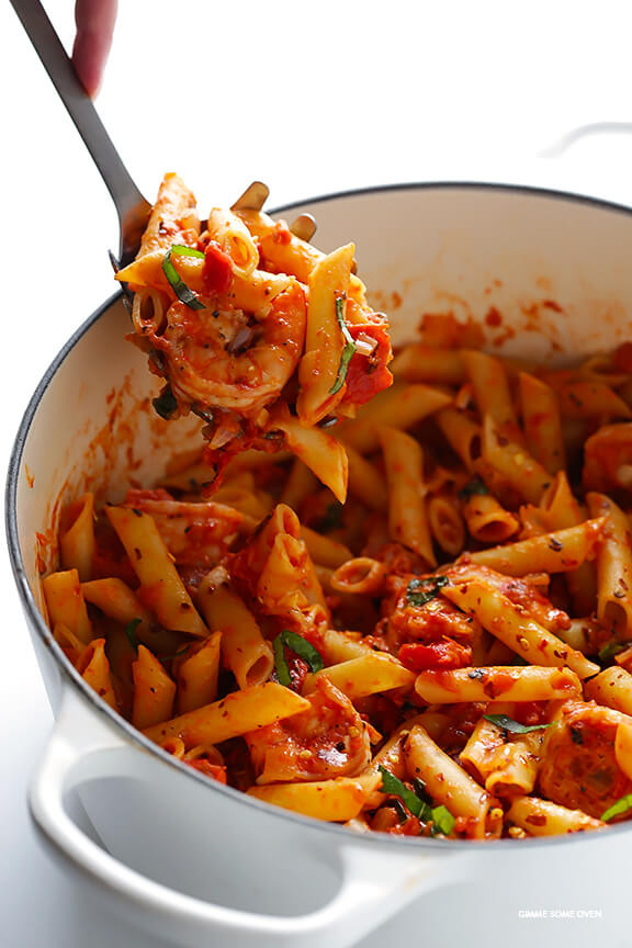 Tomato Basil Pasta Sauce
 Shrimp Pasta with Creamy Tomato Basil Sauce