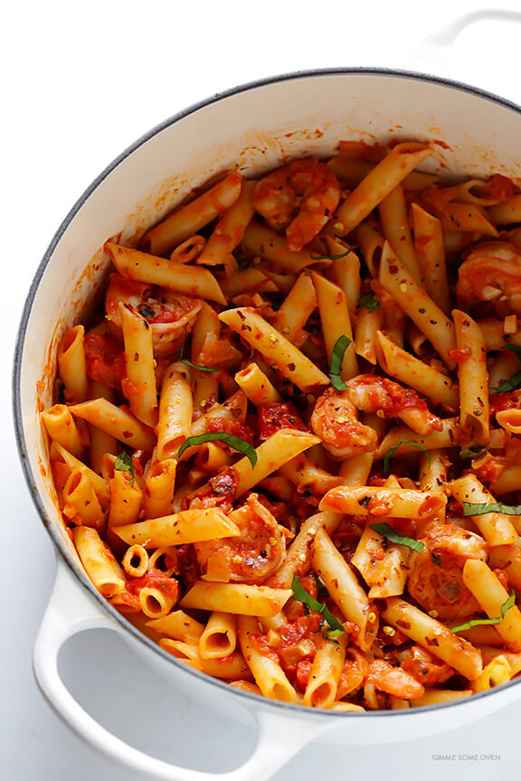 Tomato Basil Pasta Sauce
 Shrimp Pasta with Creamy Tomato Basil Sauce