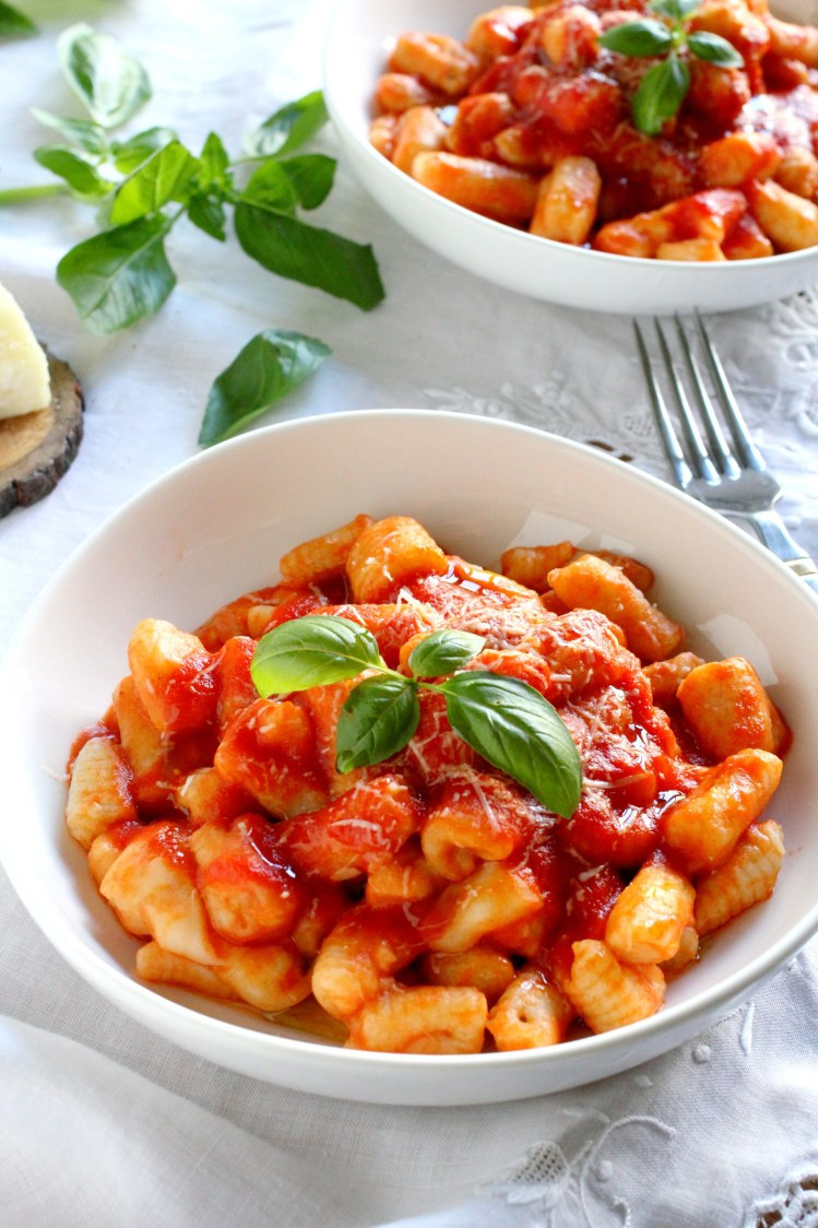 Tomato Basil Sauce
 Potato Gnocchi With Tomato Basil Sauce Marisa s Italian