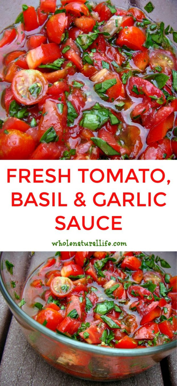 Tomato Basil Sauce
 fresh tomato basil sauce