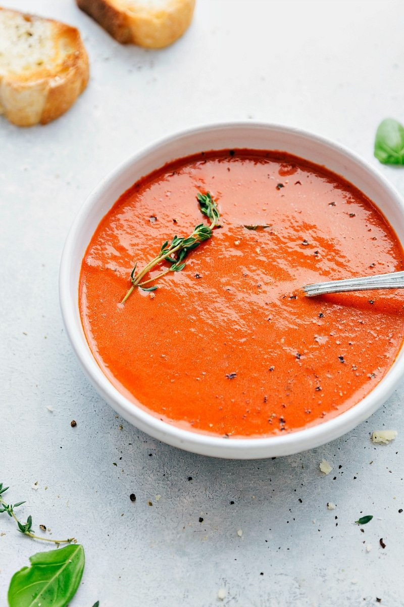 Tomato Basil Soup
 The BEST EVER Roasted Tomato Basil Soup