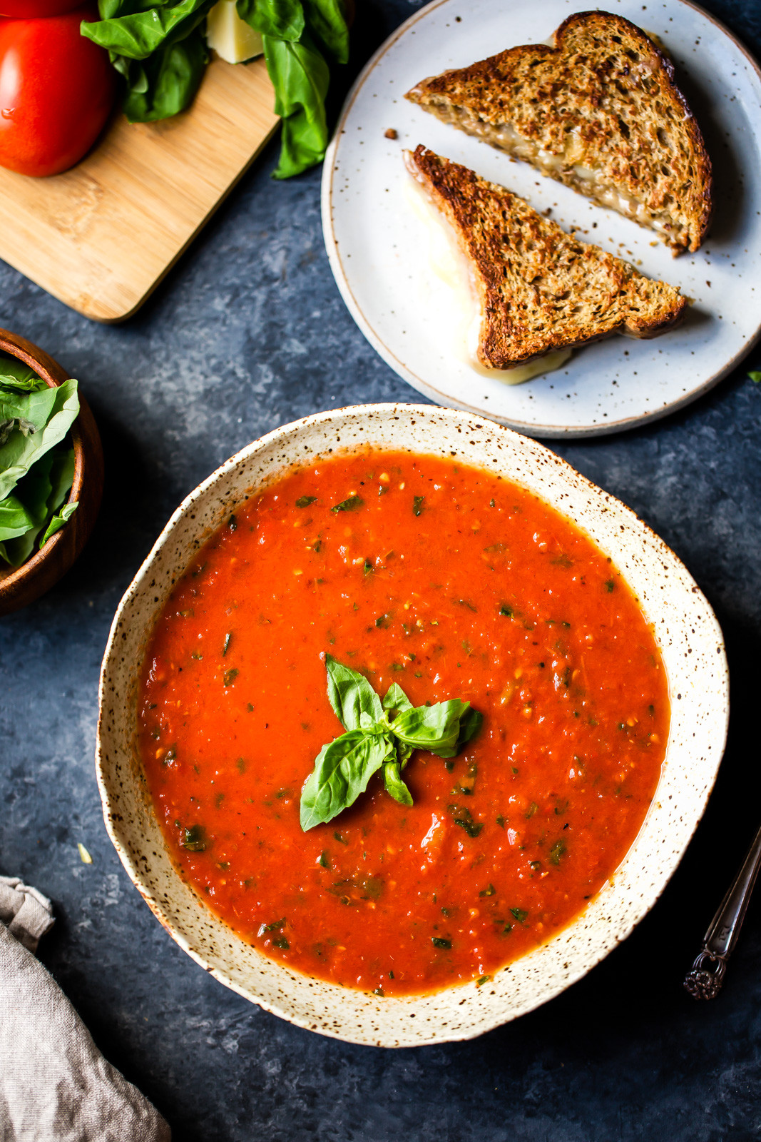 Tomato Basil Soup
 Homemade Roasted Tomato Basil Soup video