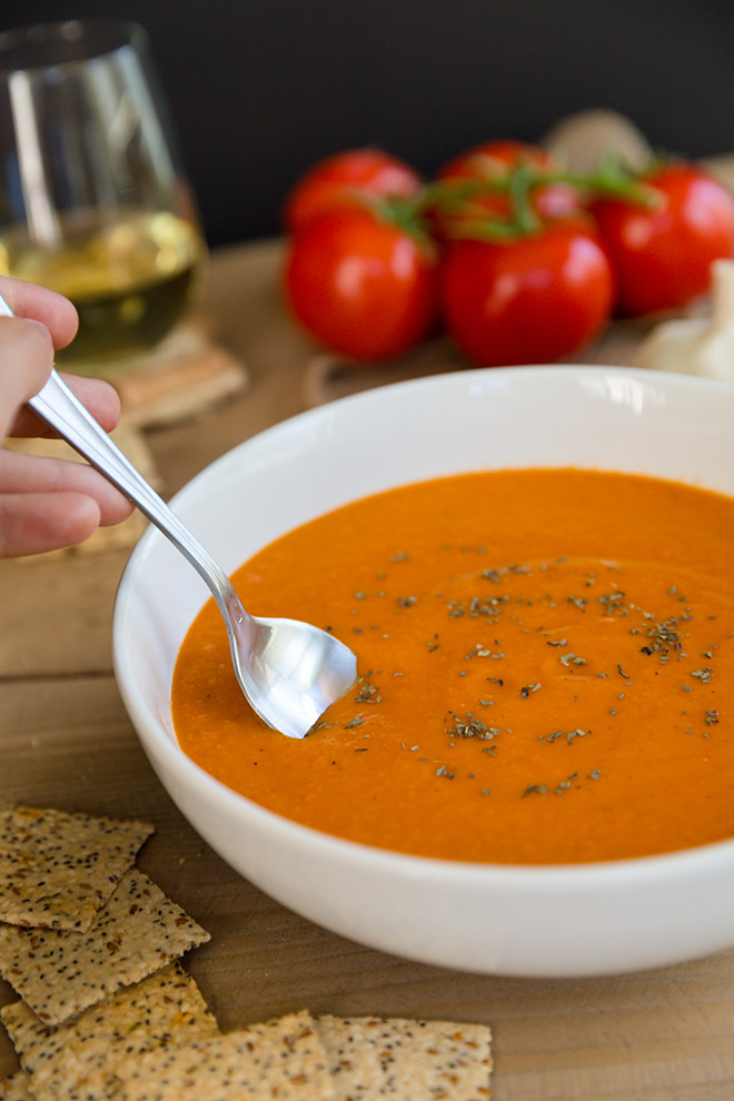 Tomato Bisque Soup
 Tuscan Tomato Bisque in the Vitamix