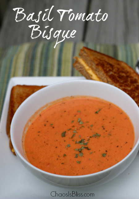 Tomato Bisque Soup
 Basil Tomato Bisque Recipe