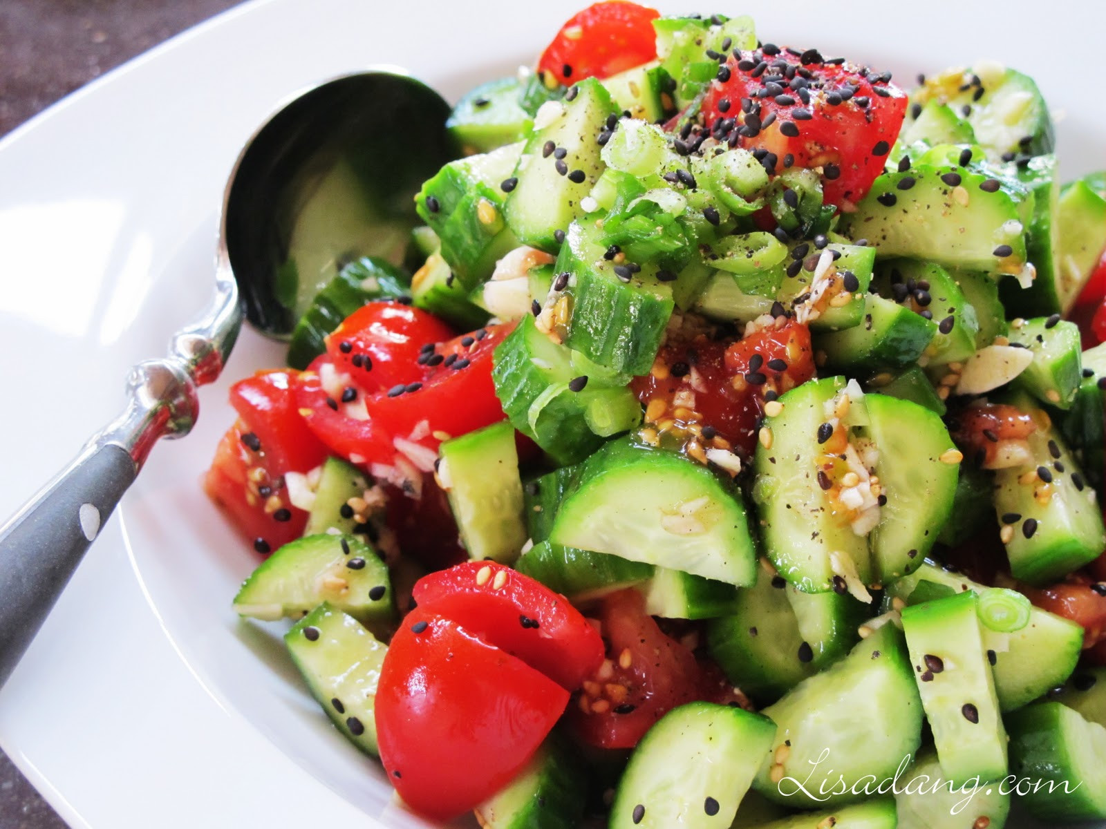 Tomato Cucumber Salad
 Dang It Delicious Cucumber Tomato Salad