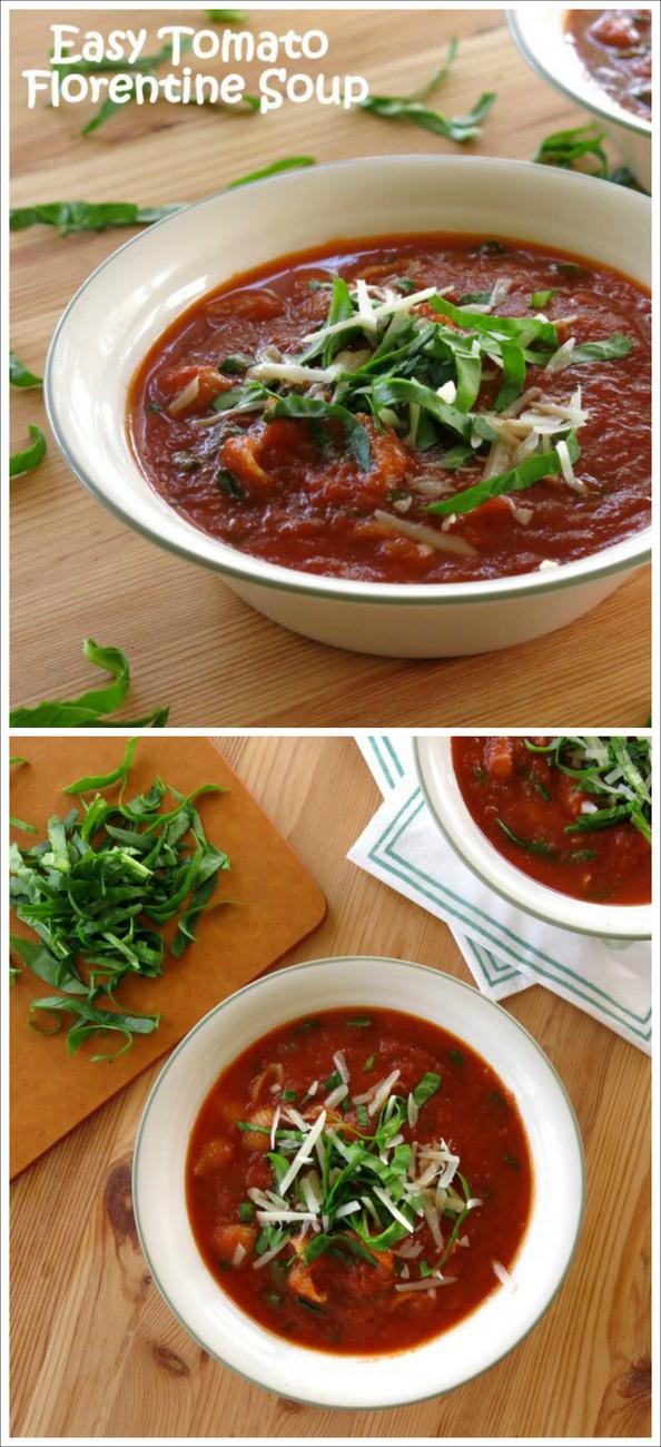 Tomato Florentine Soup
 Tomato Florentine Soup with Pasta The Dinner Mom