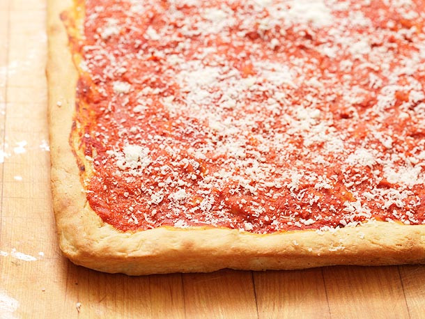 Tomato Pie Pizza
 The Pizza Lab Homemade Philadelphia Tomato Pie