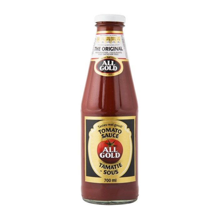 Tomato Sauce Brands
 All Gold Tomato Sauce 700ml