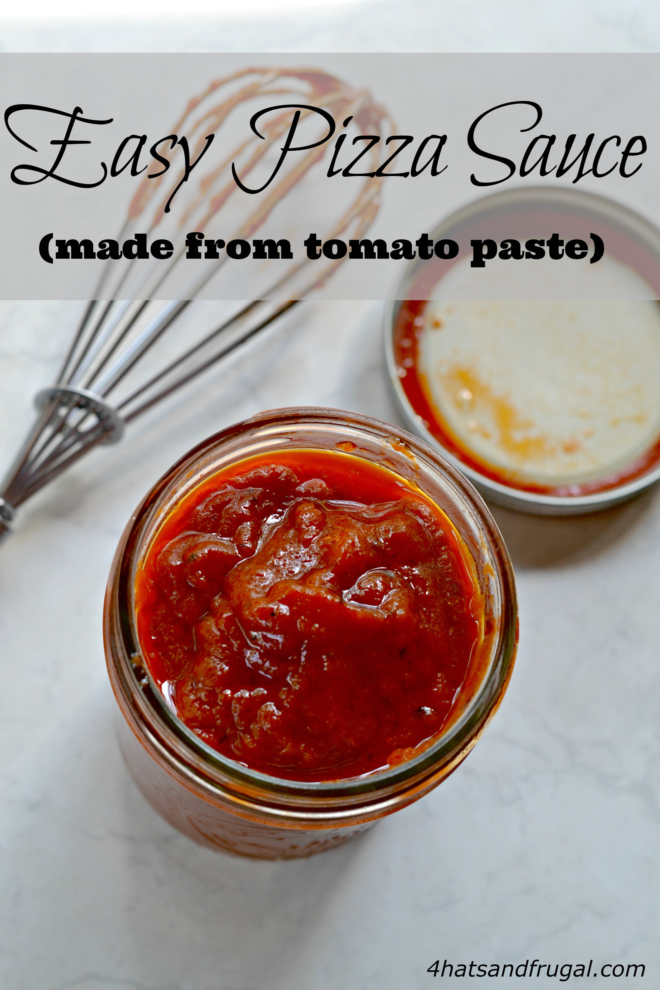 Tomato Sauce From Tomato Paste
 simple pizza sauce with tomato paste