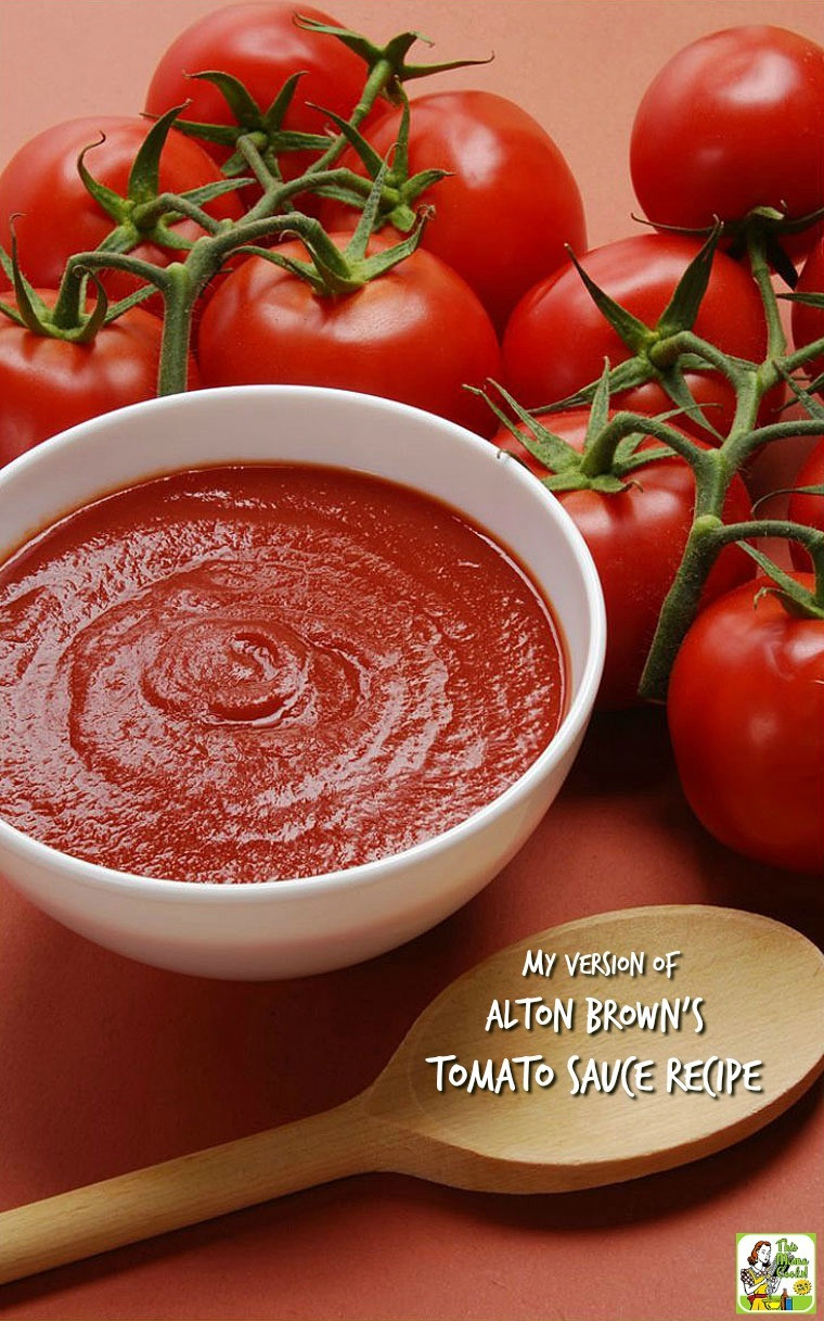 Tomato Sauce Recipe
 Love Alton Brown s Tomato Sauce Here s My Version