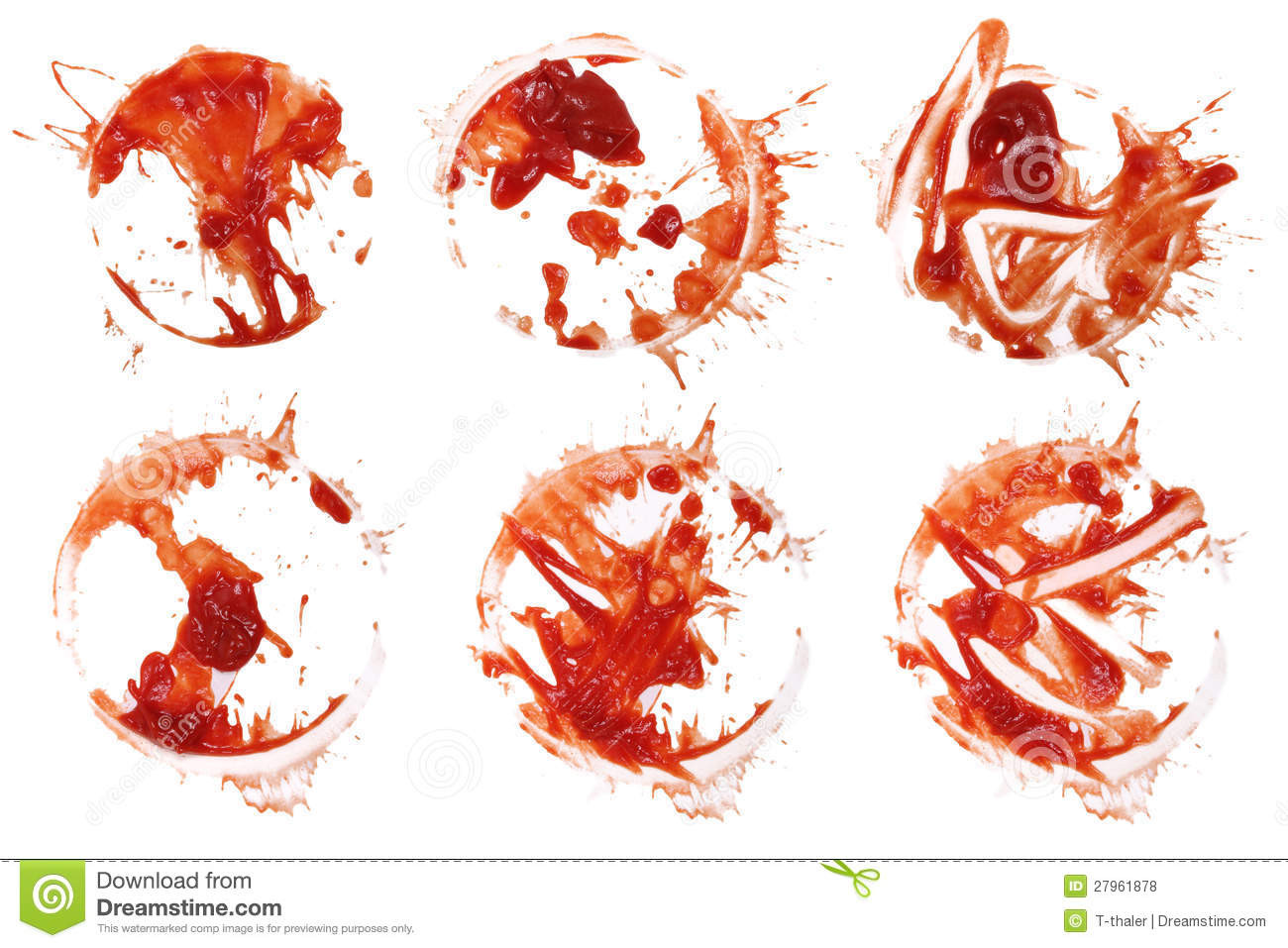 Tomato Sauce Stain
 Ketchup Stain 6 Royalty Free Stock s Image