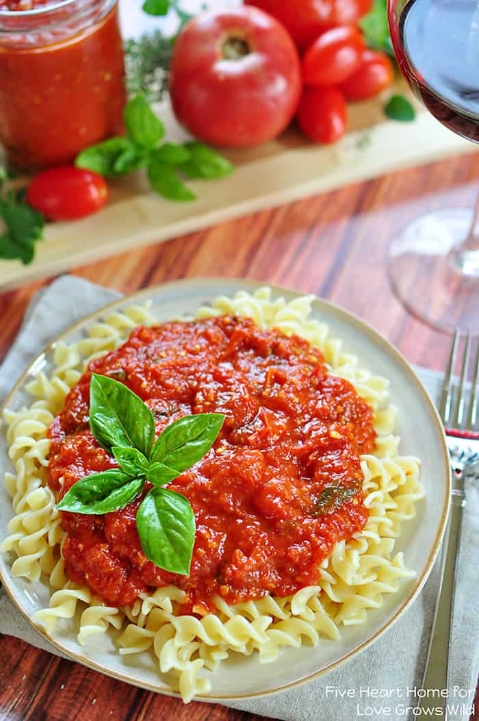 Tomato Sauce With Fresh Tomatoes
 30 Minute Fresh Tomato Marinara Love Grows Wild