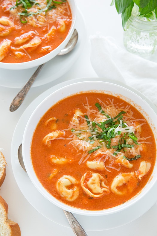 Tomato Tortellini Soup
 Slow Cooker Creamy Tomato Basil Tortellini Soup – Dan330