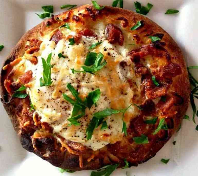 Tops Breakfast Pizza
 Best Breakfast Pizza recipe from A Gouda Life kitchen