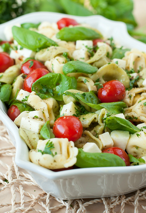 Tortellini Pasta Salad
 Caprese Tortellini Pasta Salad