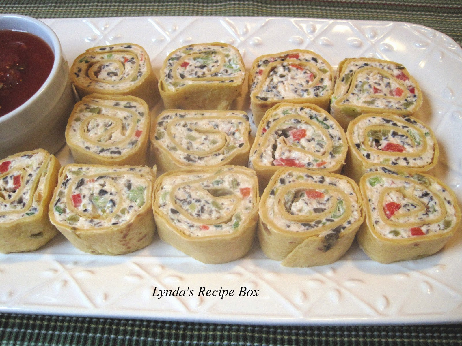 Tortilla Wraps Appetizer
 Lynda s Recipe Box Tortilla Pinwheel Appetizers