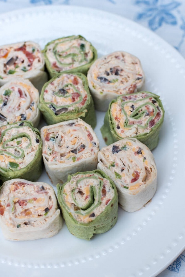 Tortilla Wraps Appetizer
 Southwest Chicken Tortilla Pinwheels