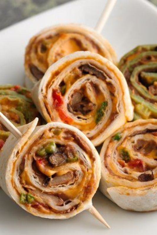 Tortilla Wraps Appetizer
 bacon pinwheels tortilla