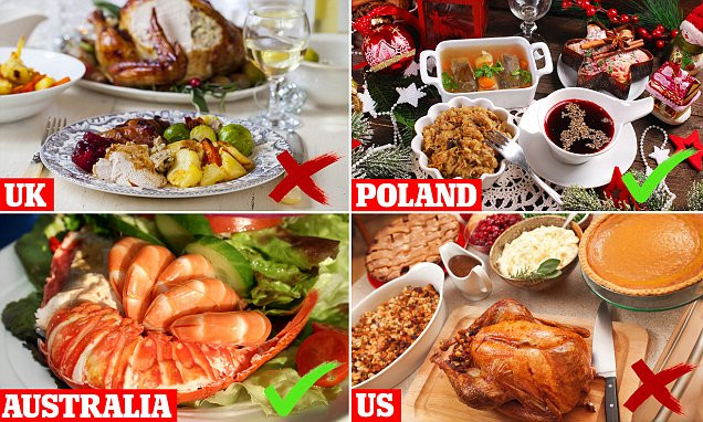 Traditional American Christmas Dinner
 The healthiest Christmas dinners around the world revealed