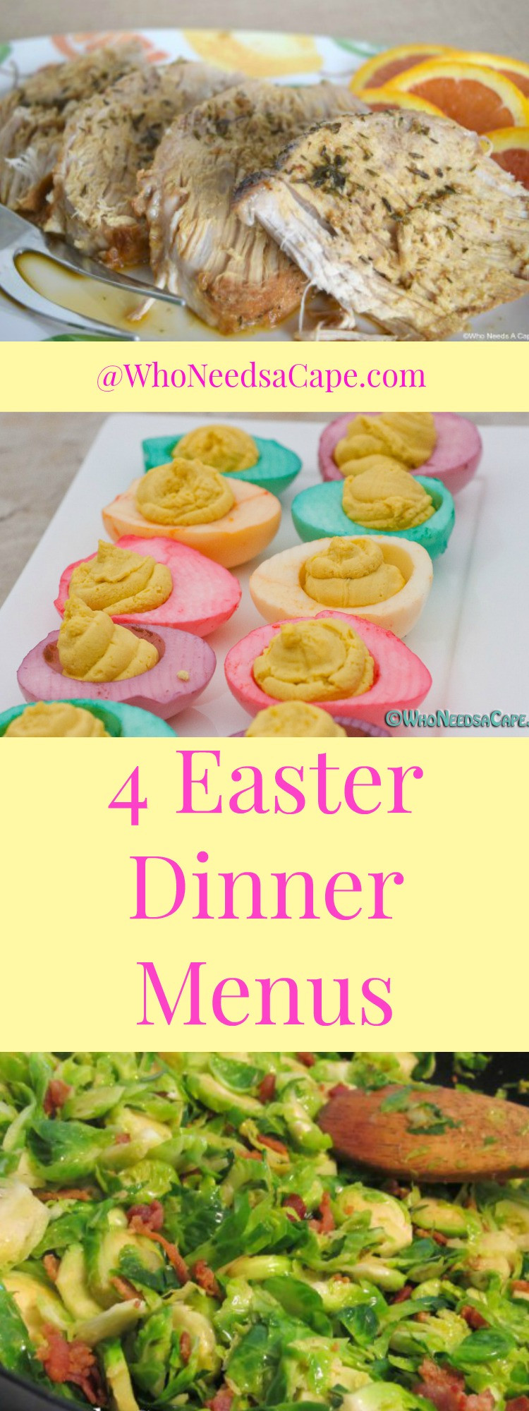 Traditional Easter Dinner Menu
 Easter Dinner Menus Who Needs A Cape