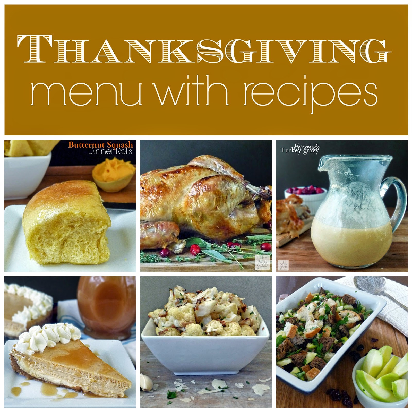 Traditional Thanksgiving Dinner Menu
 Thanksgiving Dinner Menu and Recipes