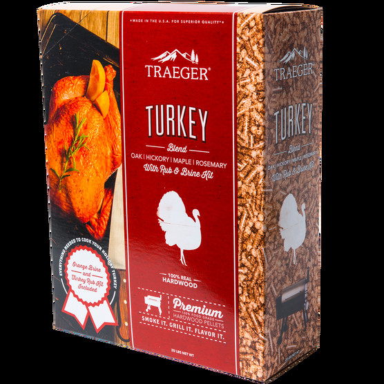 Traeger Turkey Brine
 Turkey Blend Pellets with Brine Kit