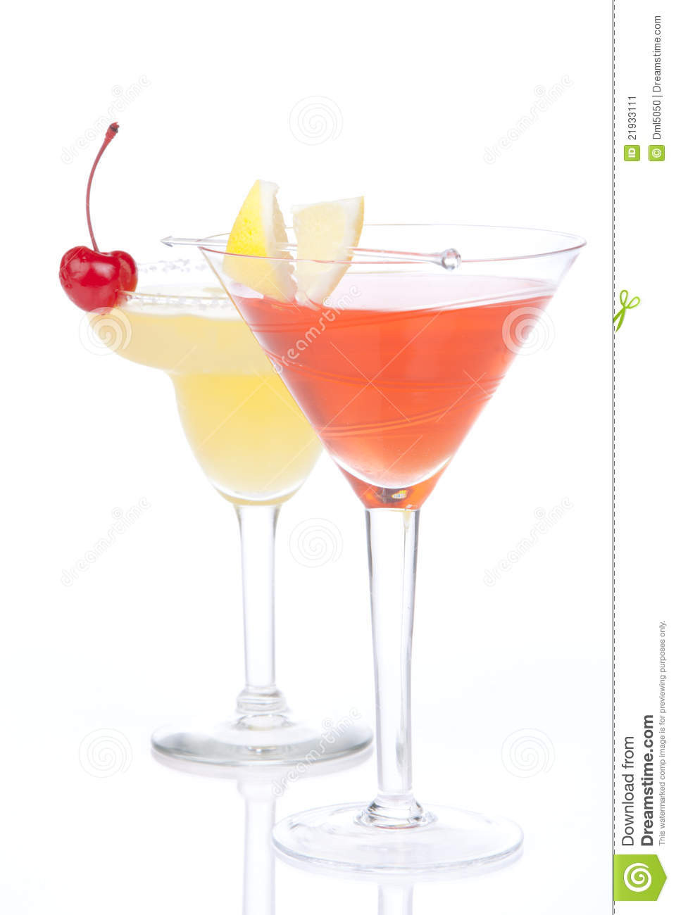 Tropical Drinks With Vodka
 Summer Tropical Martini Cocktails With Vodka Stock Image