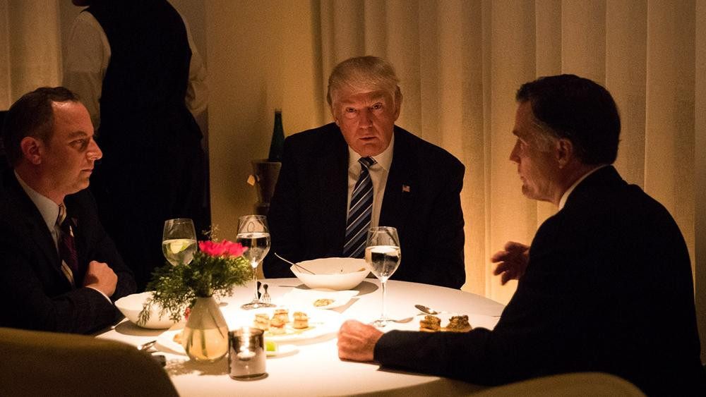 Trump Romney Dinner
 CNN reporter caught live tweeting private dinner between