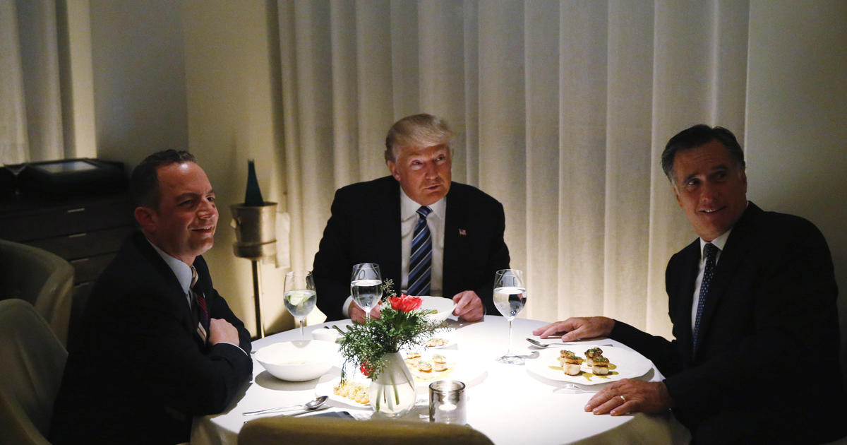 Trump Romney Dinner
 Donald Trump Mitt Romney dinner President elect meets
