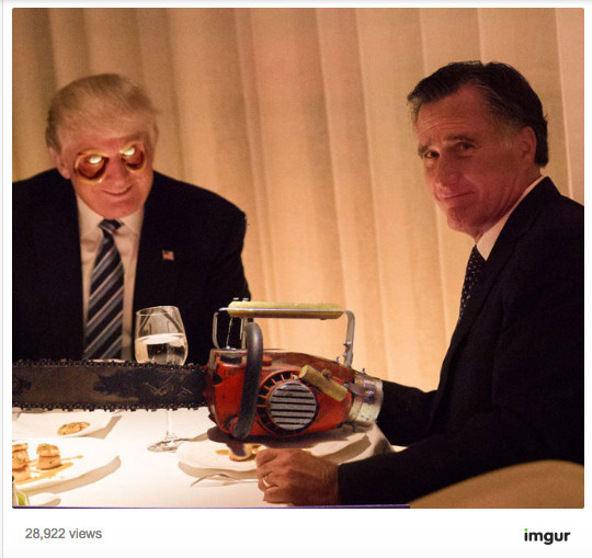 Trump Romney Dinner
 Trump–Romney dinner date on Tuesday night provides fodder