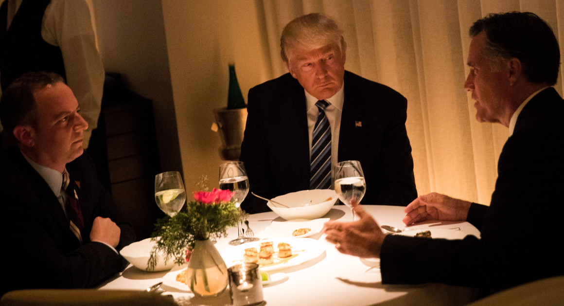 Trump Romney Dinner
 Romney gushes over Trump after posh dinner POLITICO