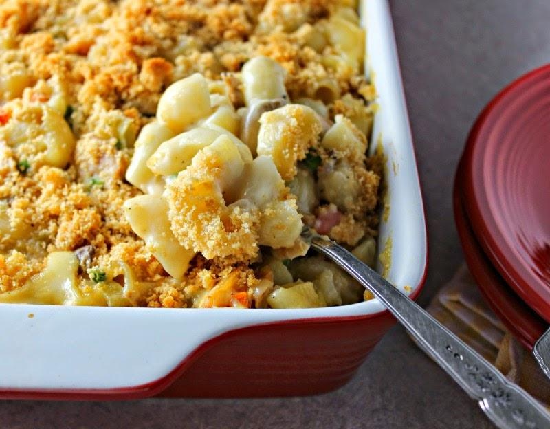 Tuna Casserole Without Soup
 Lighter Cheesy Tuna Noodle Casserole without Canned Cream