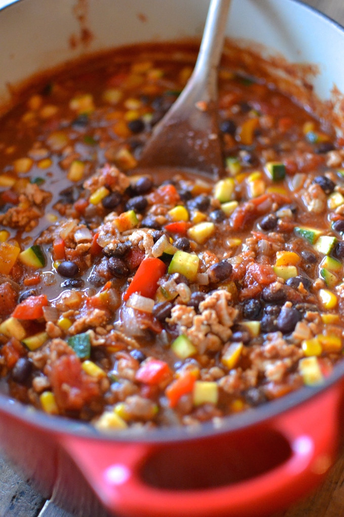 Turkey Black Bean Chili
 Kicked Up Black Bean Turkey Chili Sweet Peas and ABCs