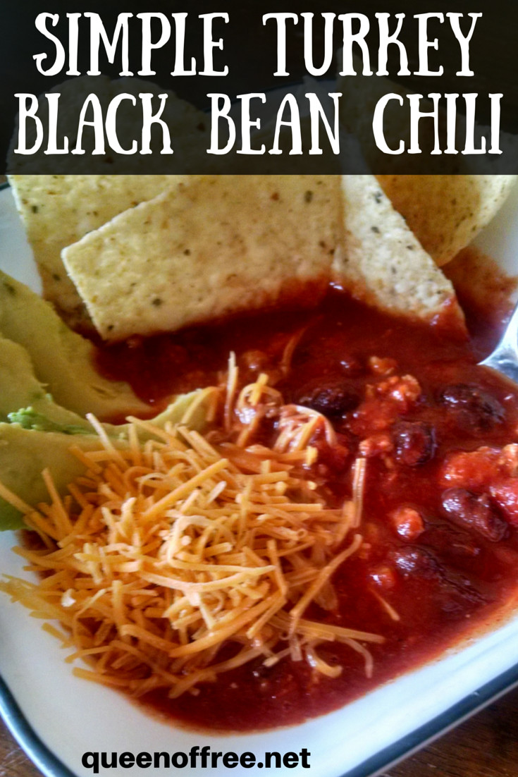 Turkey Black Bean Chili
 Simple Turkey Black Bean Chili Queen of Free