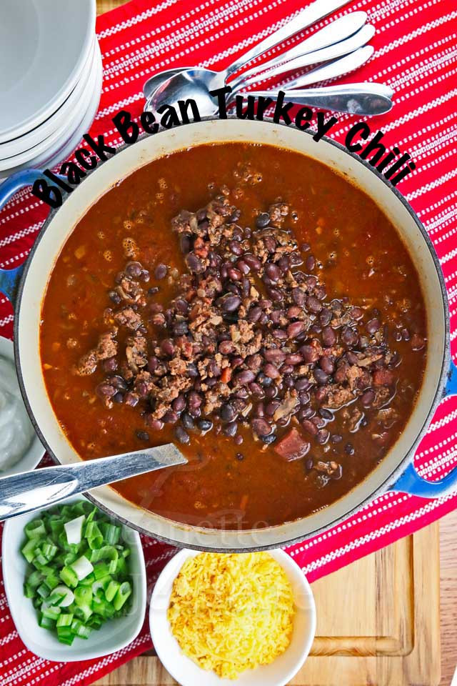 Turkey Black Bean Chili
 Jeanette’s Slow Cooker Black Bean Turkey Chili